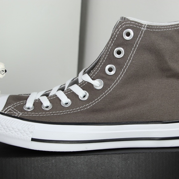 Converse Classic Charcoal Gray All Star High Tops - Picture 2 of 7